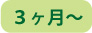３ケ月～